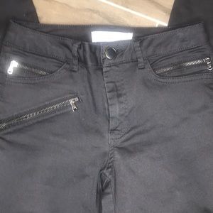 ZARA Low Rise Denim Moto Jeggings Size 2